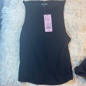 Women's Black Sleeveless Top